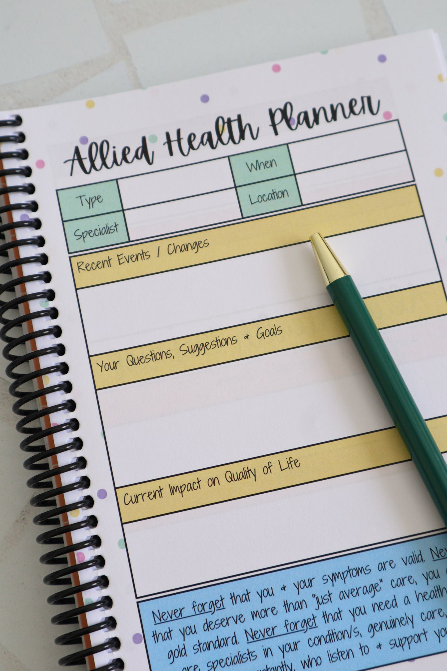 Health-Care meets Self-Care: Appointment Plans & Debriefs
